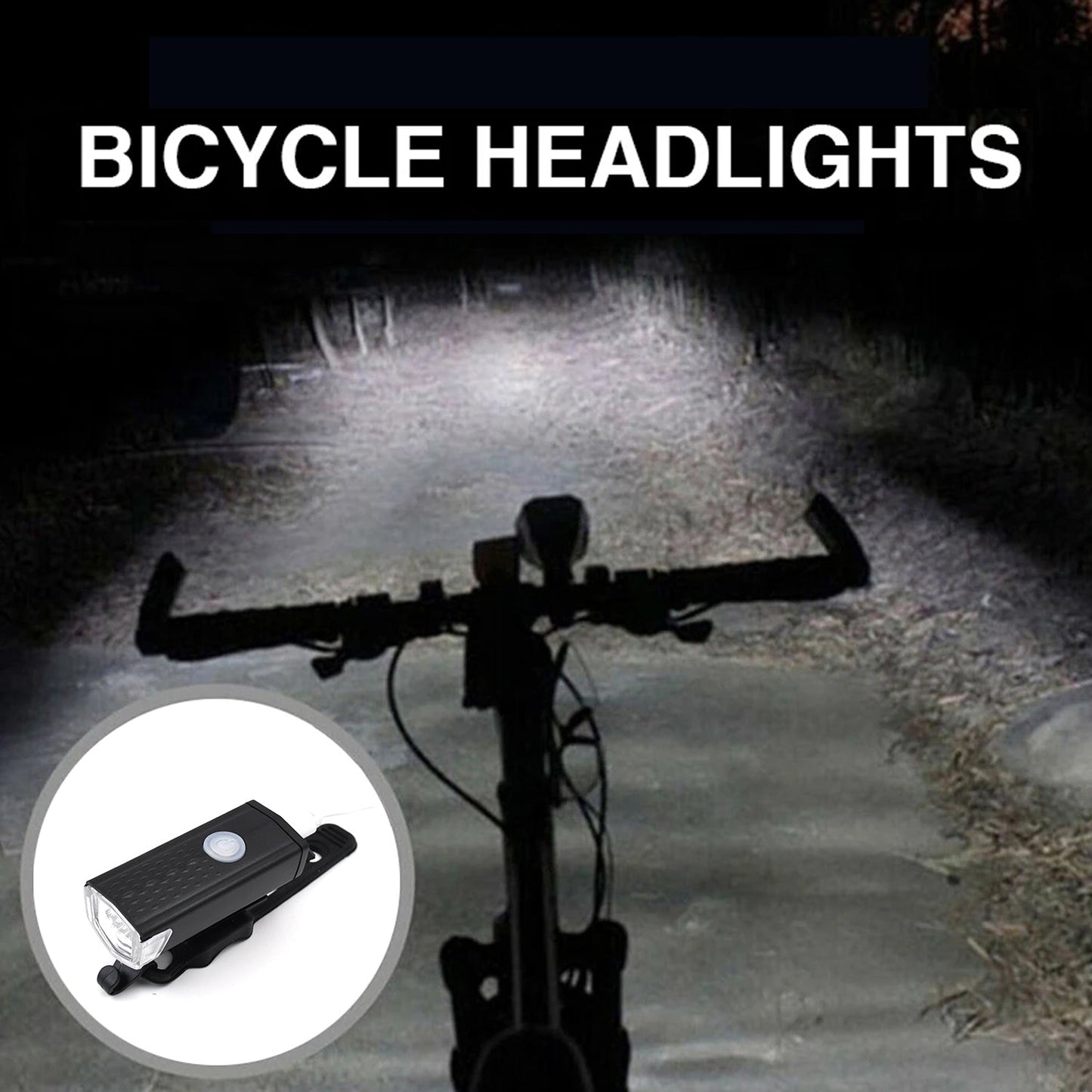 Rechargeable LED Bike Light Set