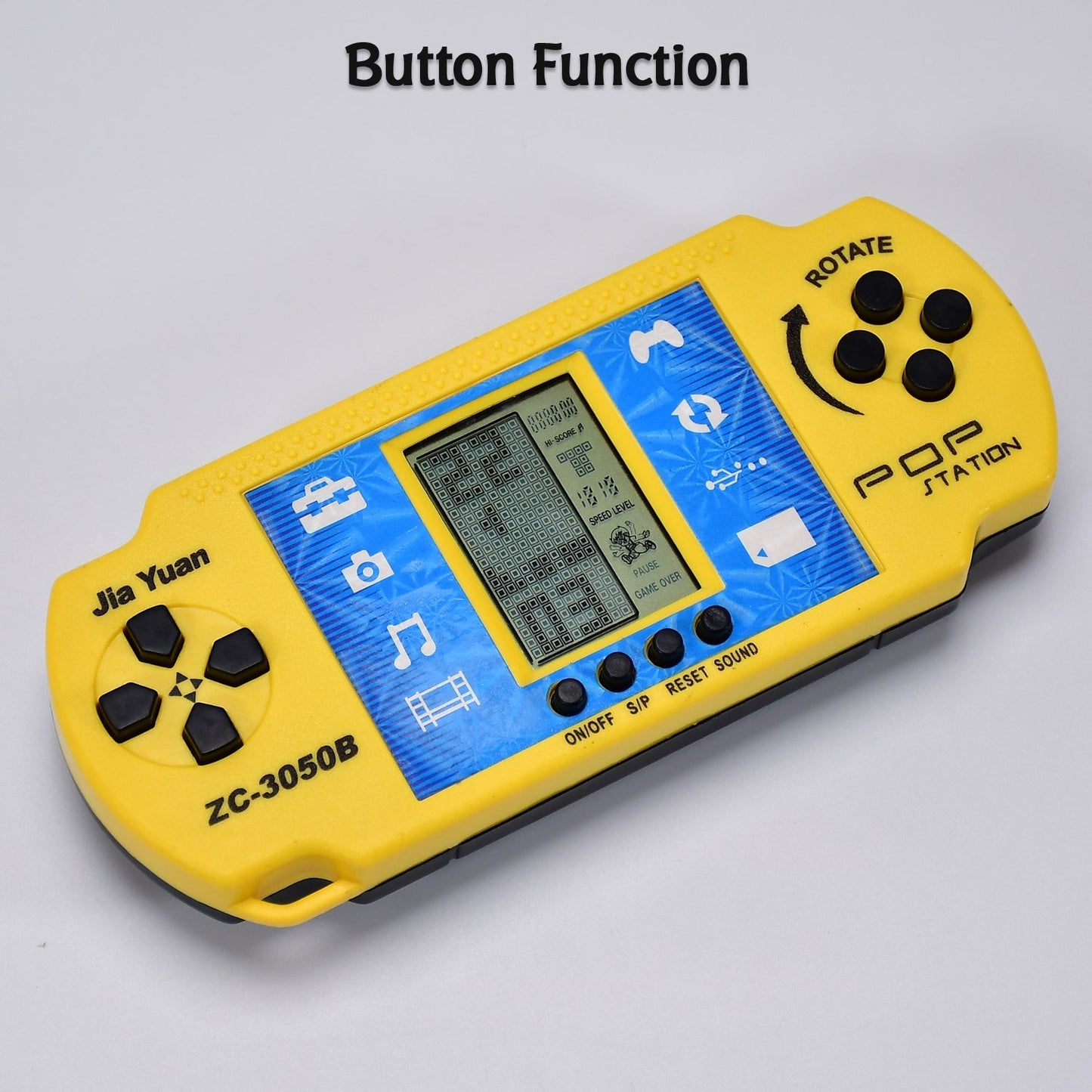 Compact handheld game console