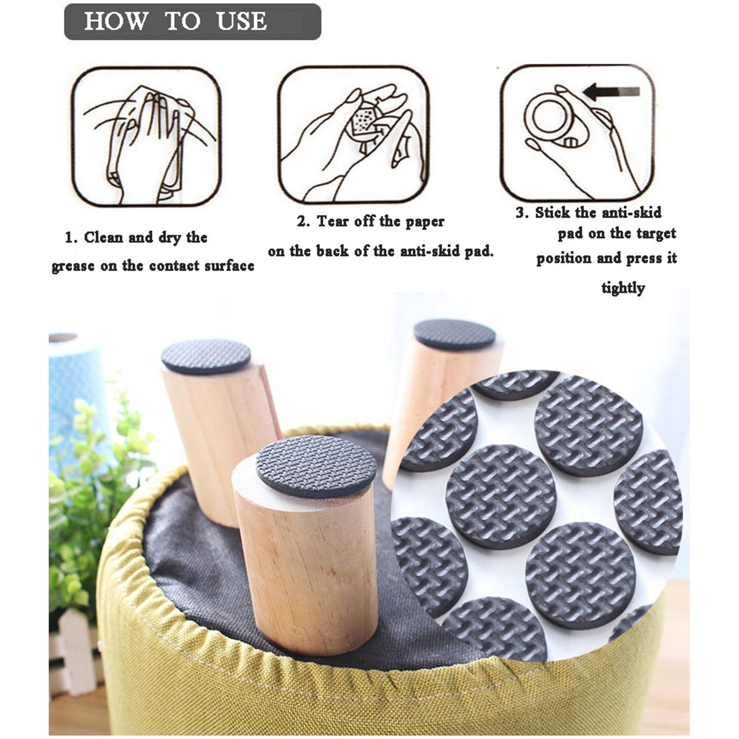 Rubber Chair Leg Pads