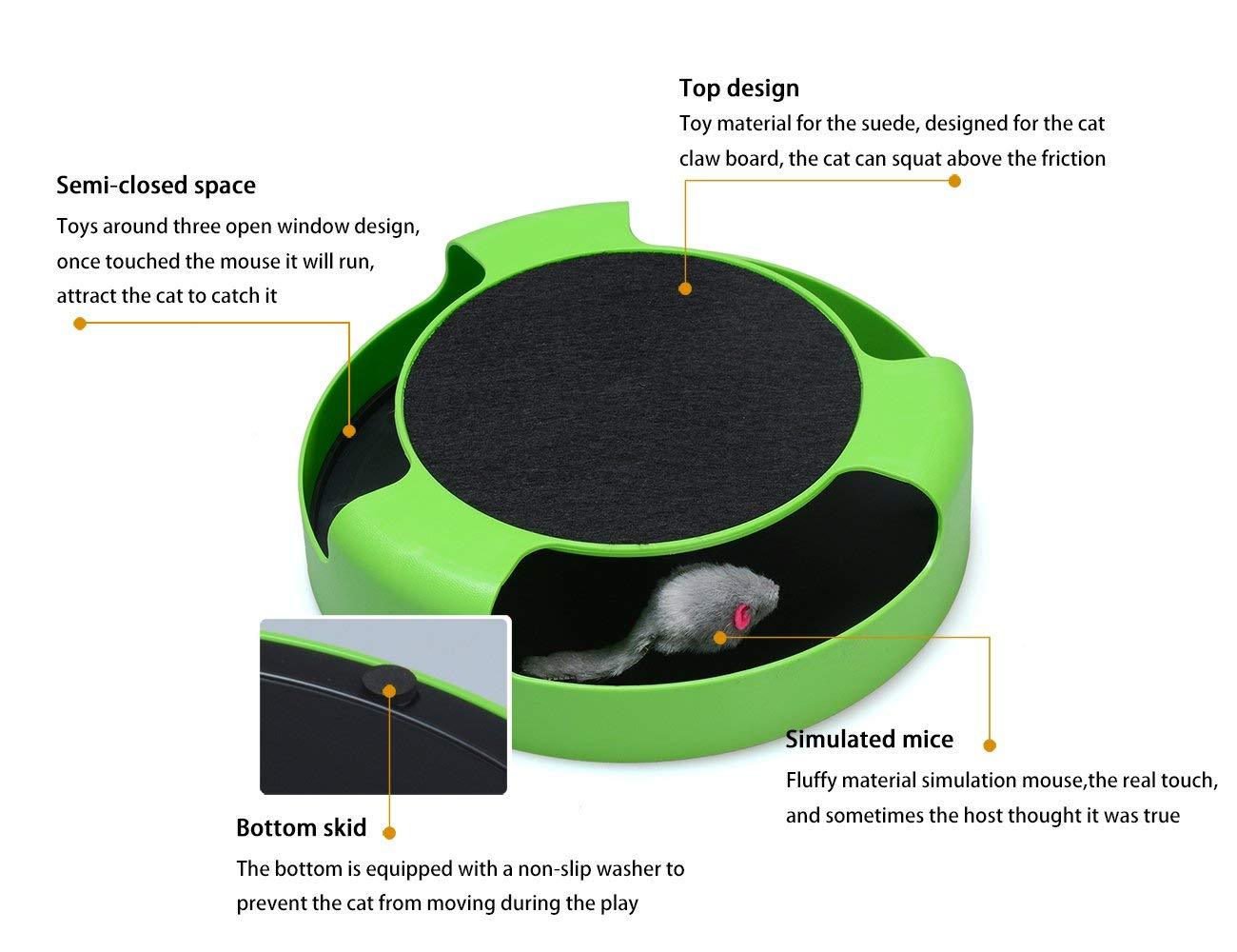 Cat scratching pad interactive