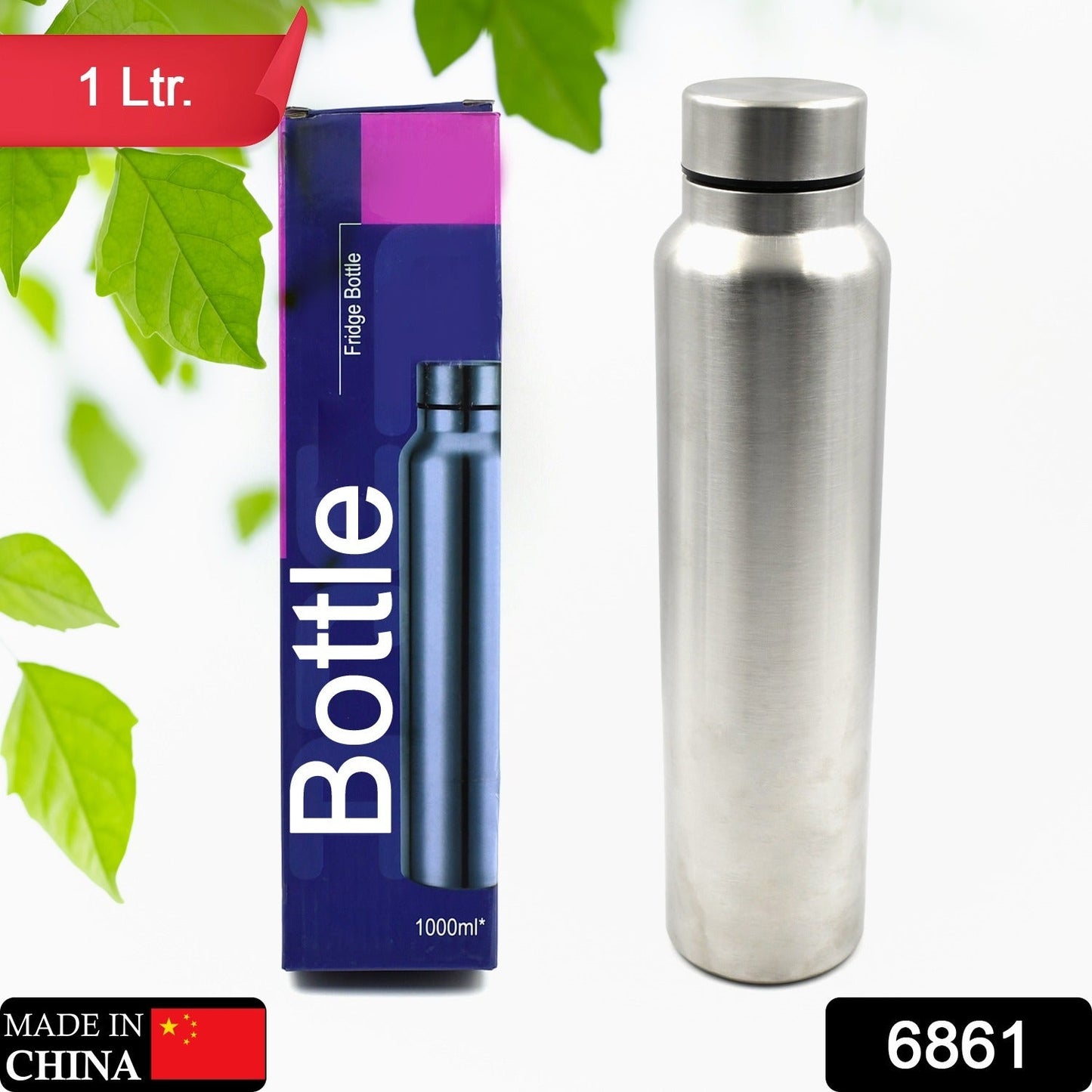 Stainless Steel Water Bottle, Fridge Water Bottle office / Gym / School 1000Ml